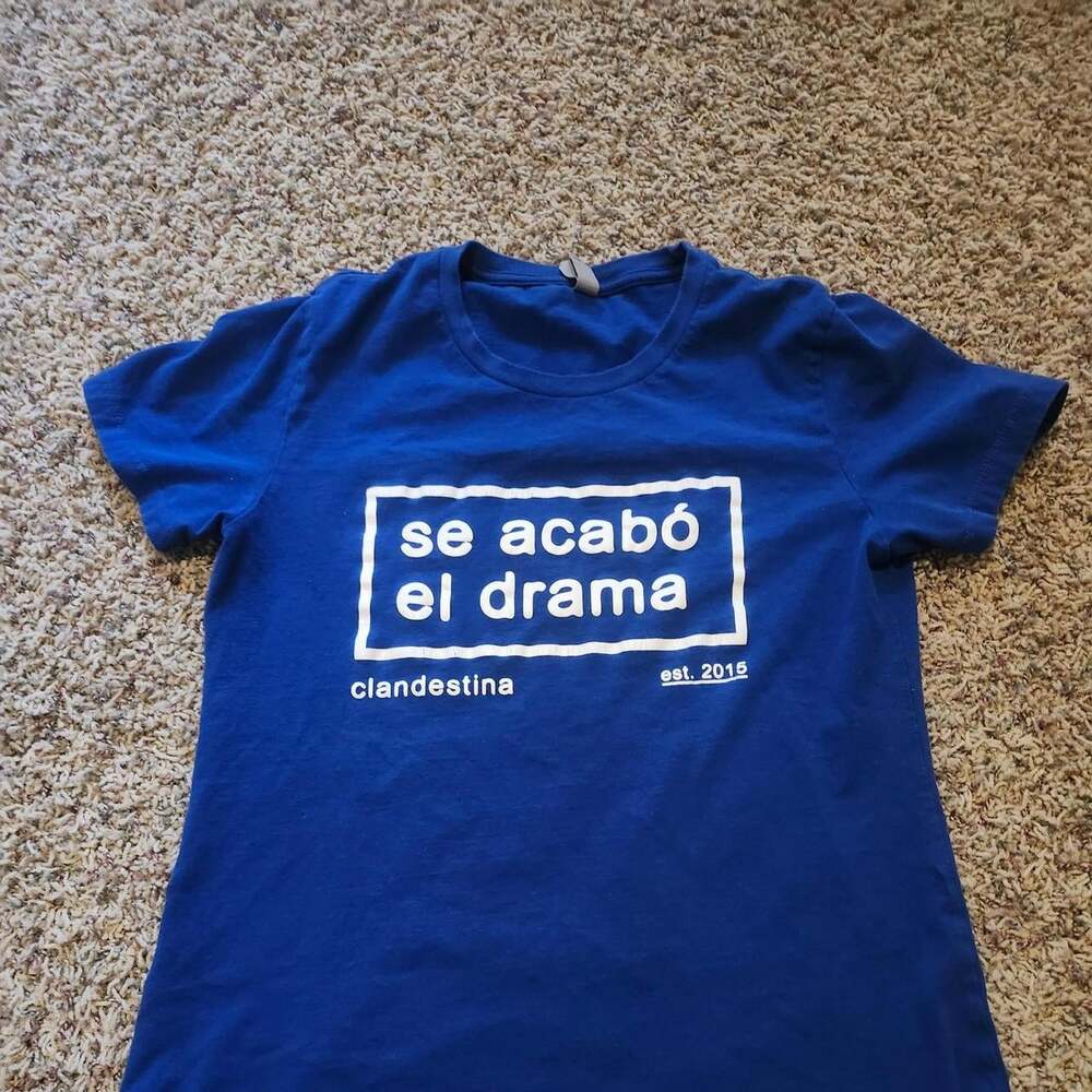 Men's Blue and Navy T-shirt